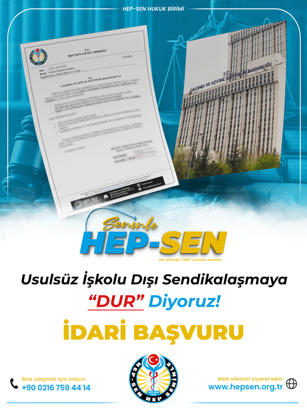 Usulsüz İşkolu Dışı Sendikalaşmaya Dur Diyoruz